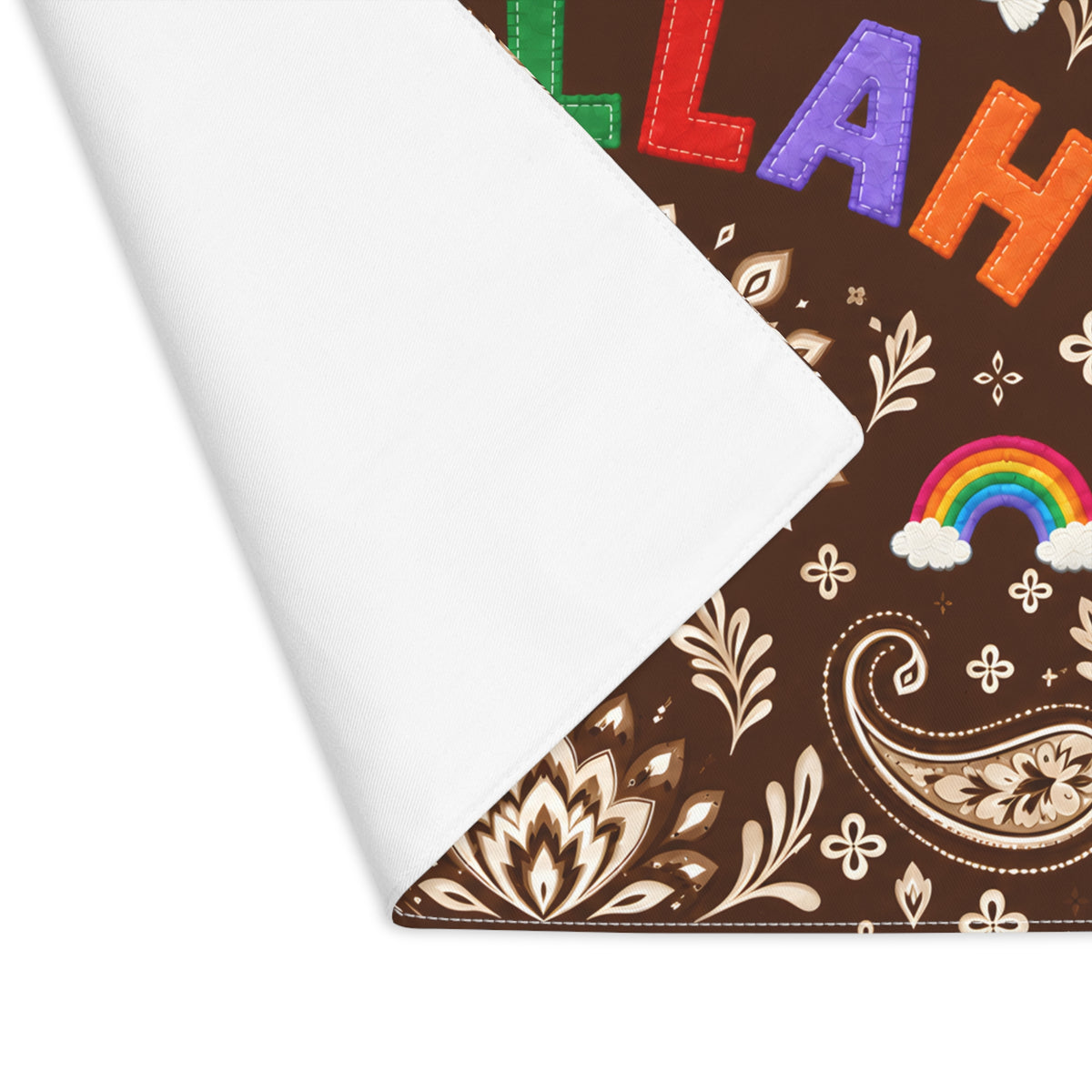 Challah Cover | Brown Paisley | Shabbat & Hanukkah Judaica Gift