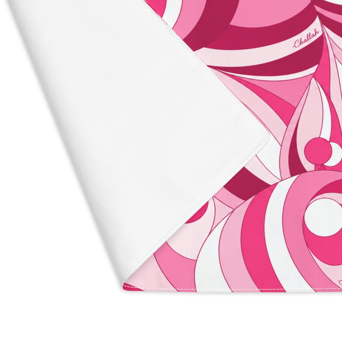 Mod Swirl Challah Cover - Pink