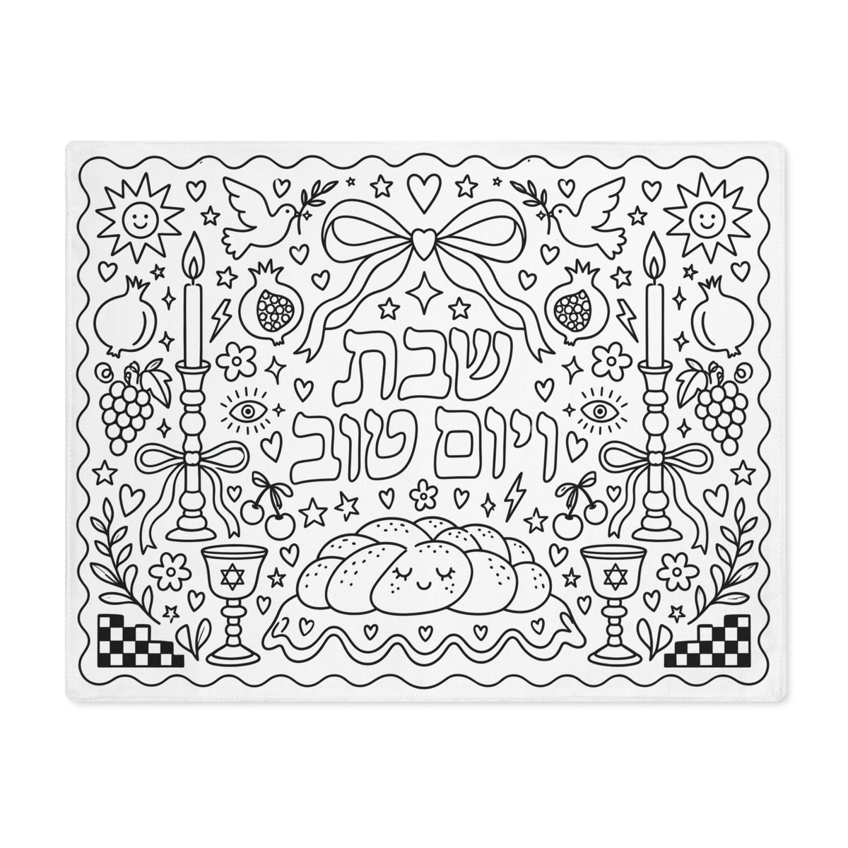 Color Your Own Challah Cover