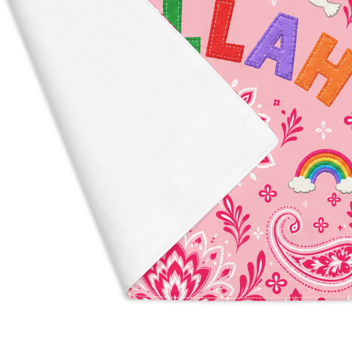 Bandana Paisley Challah Cover — Pink