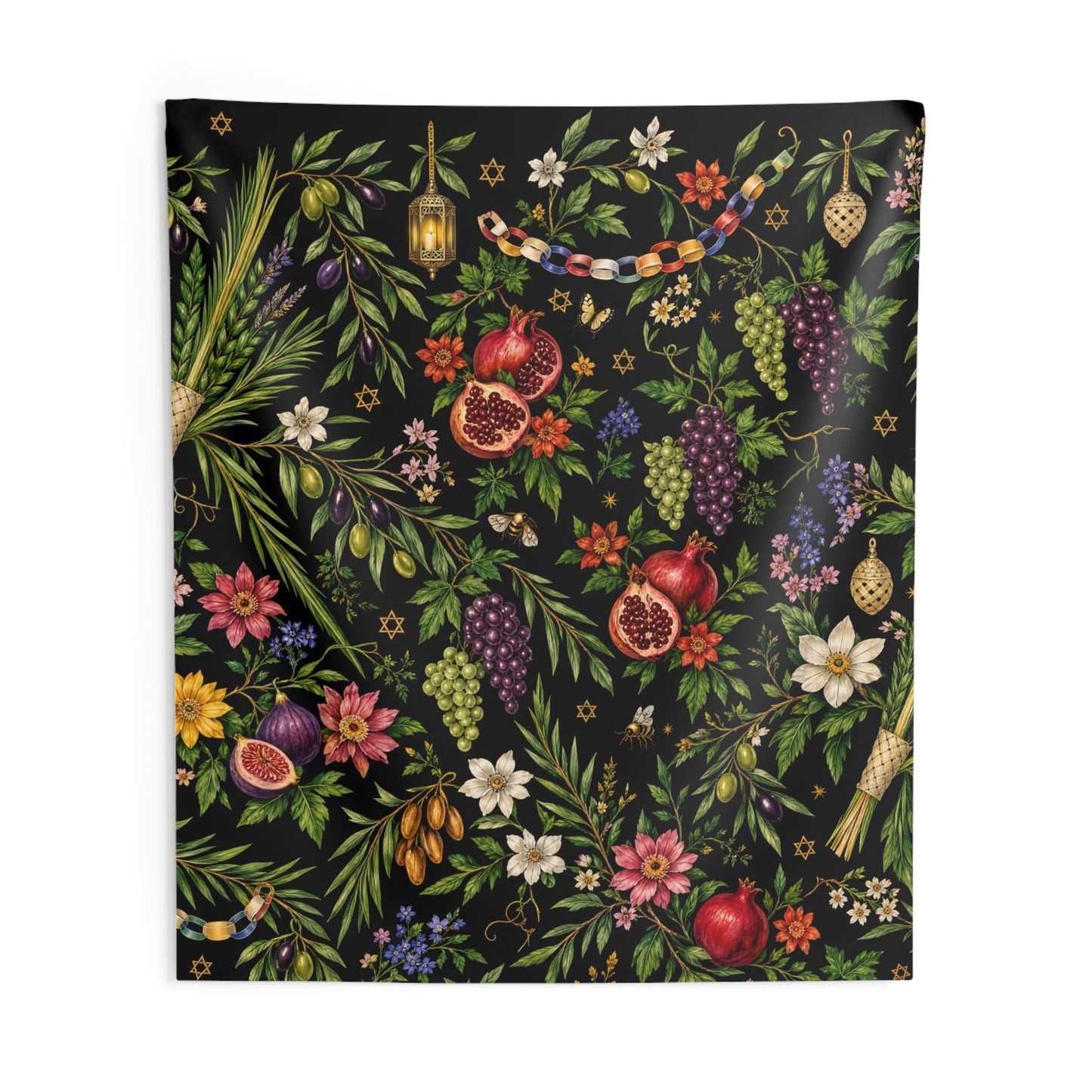 Sukkah Wall Mural — Botanical Harvest