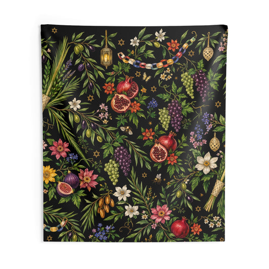 Sukkah Wall Mural — Botanical Harvest