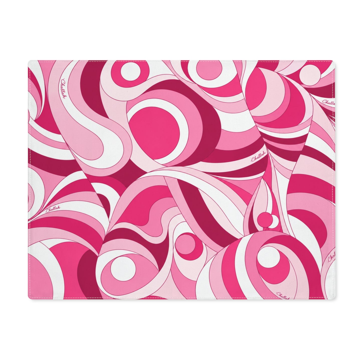 Mod Swirl Challah Cover - Pink